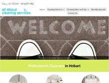 Tablet Screenshot of allaboutcleaningservices.com.au